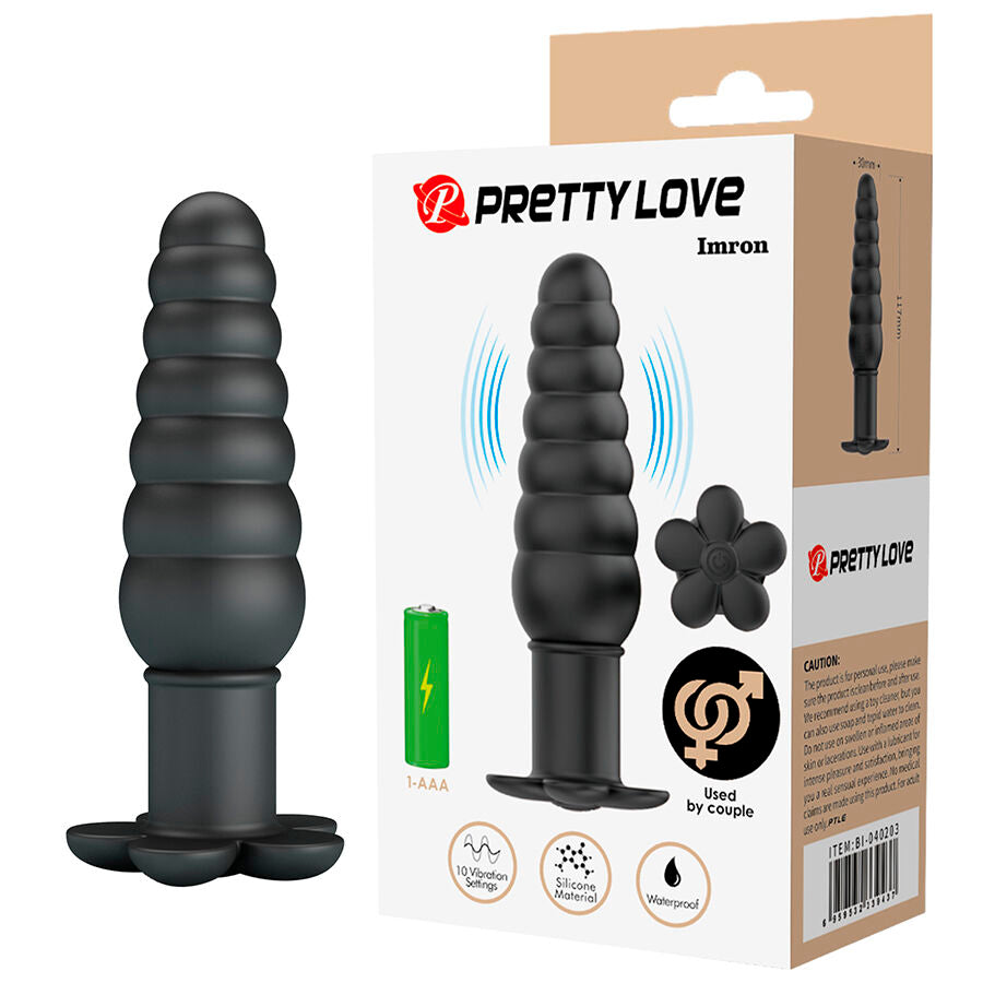 Vibratore Anale Pretty Love Imron — Nero