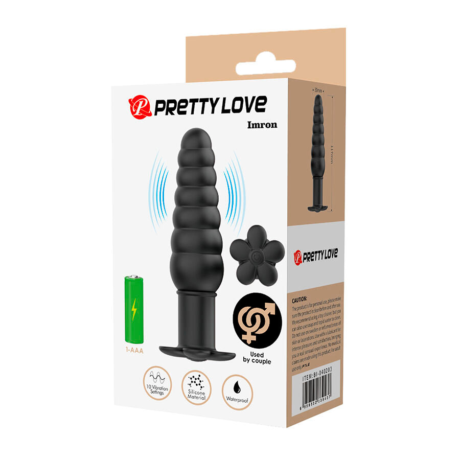 Vibratore Anale Pretty Love Imron — Nero