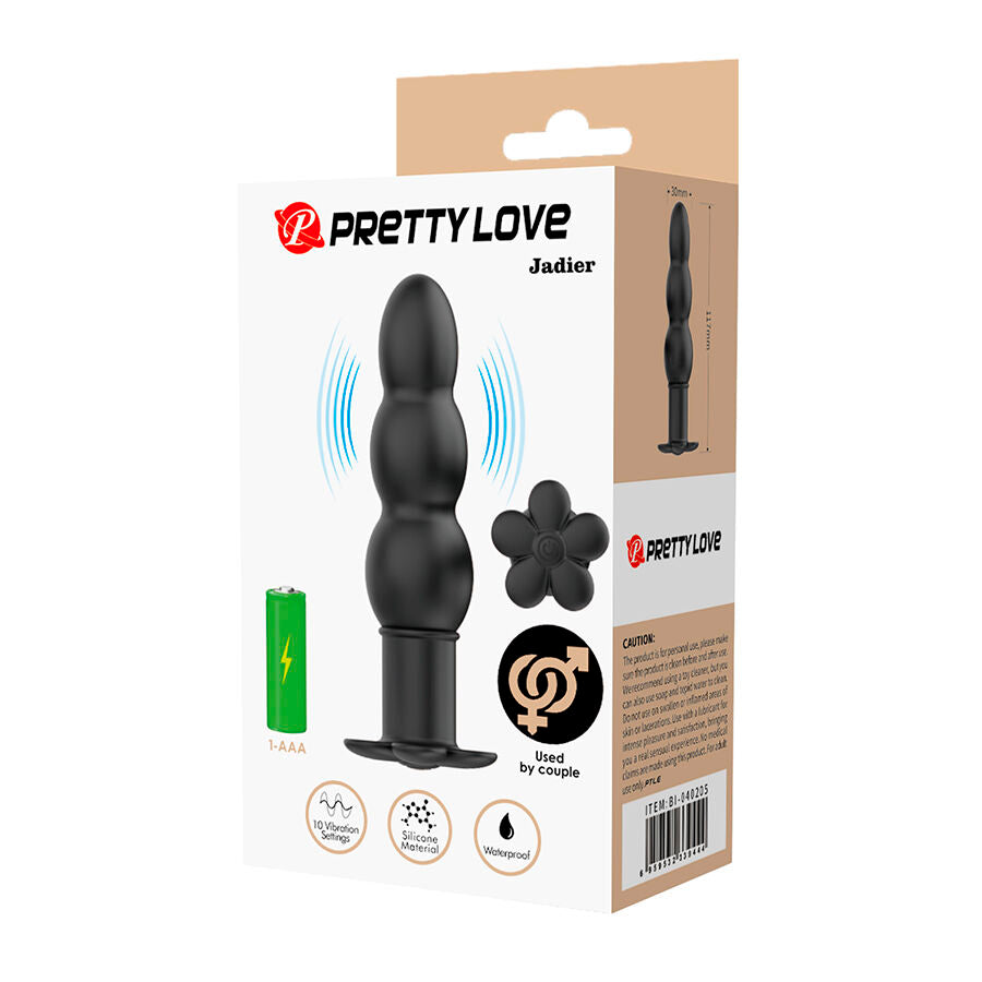 Plug Anale Vibrante Pretty Love Jadier — Nero
