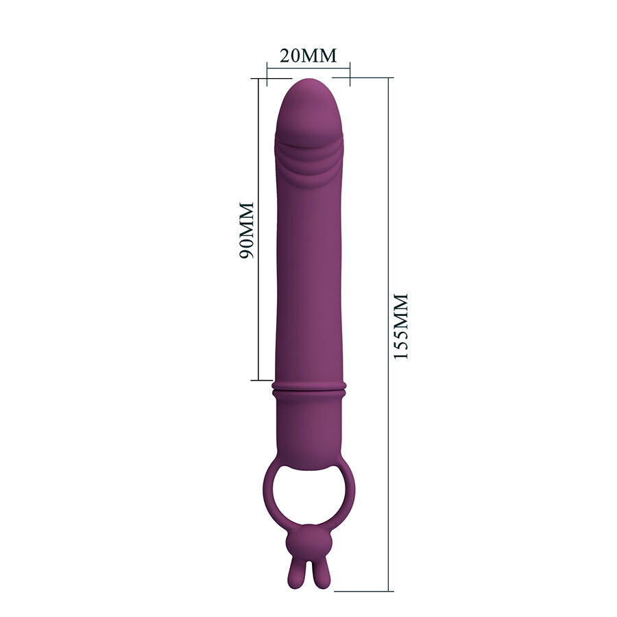 Vibratore a Pene Pretty Love Cora — Nero