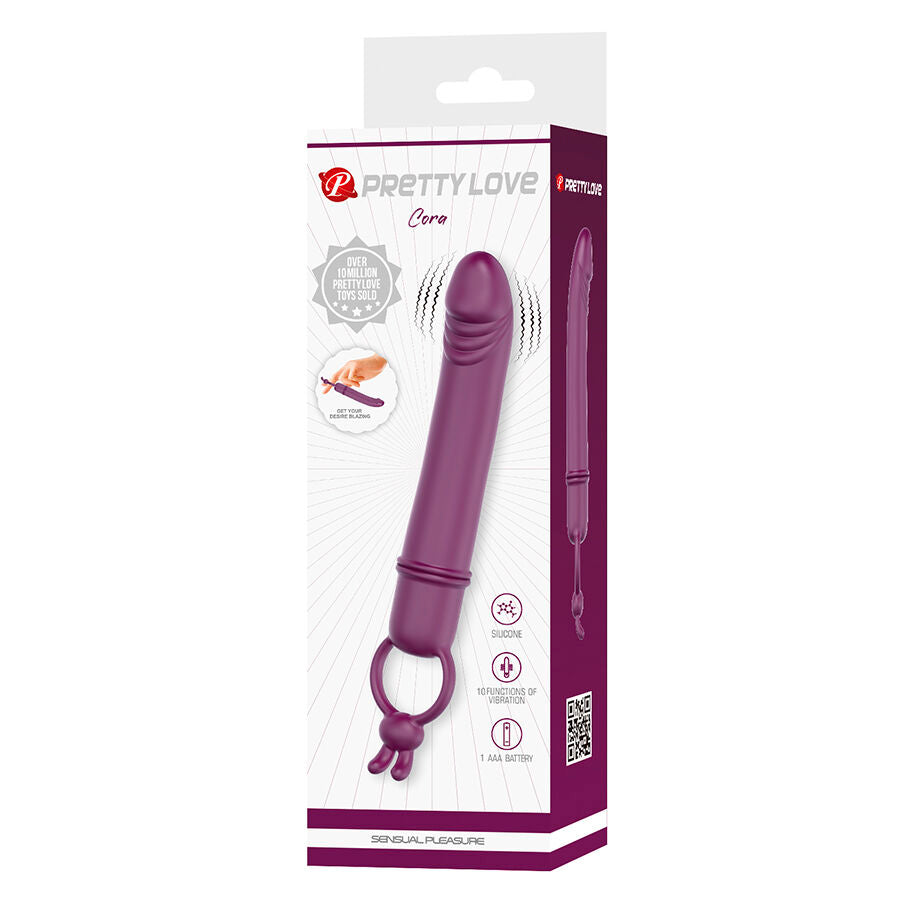 Vibratore a Pene Pretty Love Cora — Nero