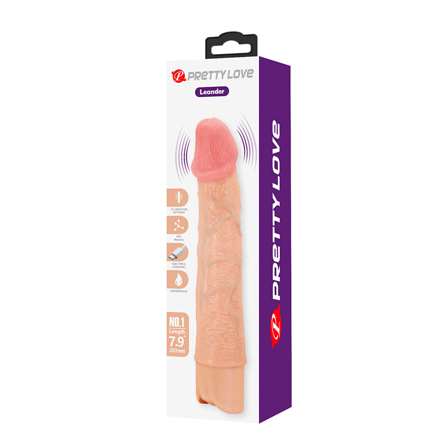 Vibratore Realistico Fun Toys Leander — Flessibile