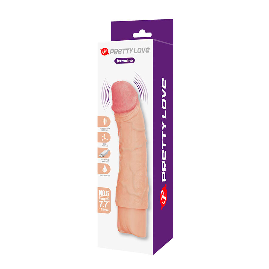 Vibratore Realistico Fun Toys Jermaine — Dildo Flessibile