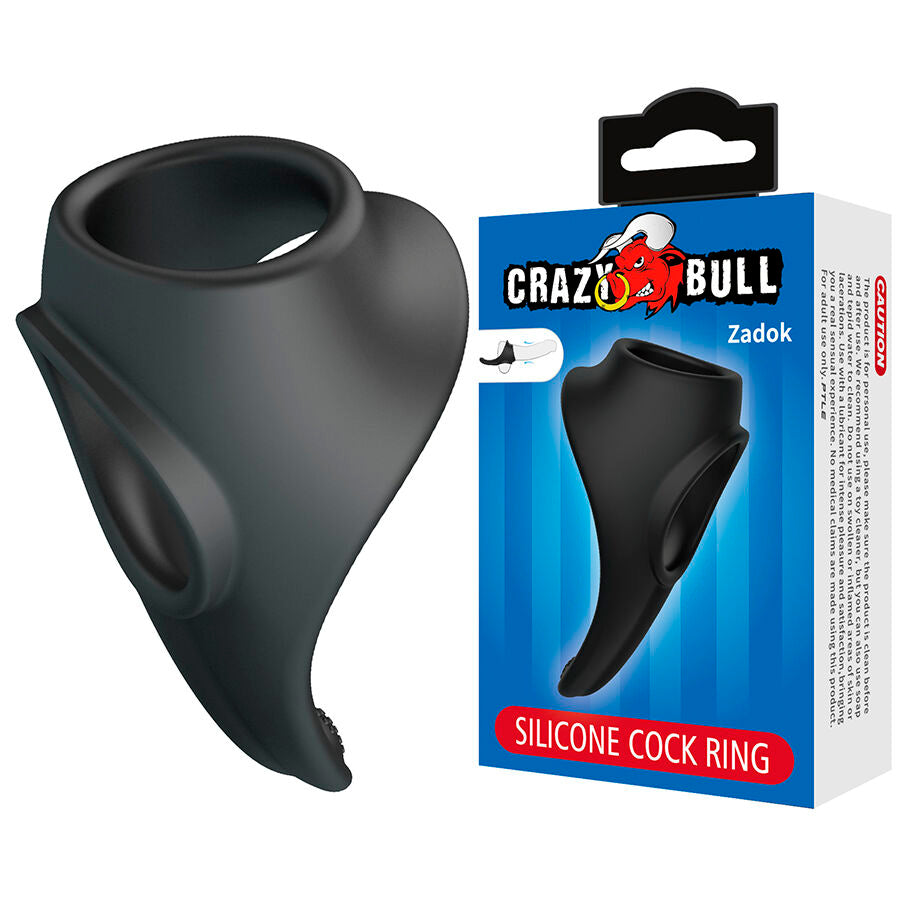 Anello Pene e Testicoli CrazyBull Zadok — Nero