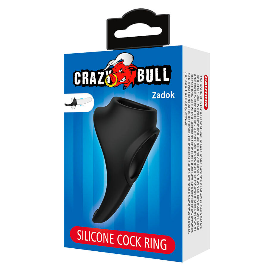 Anello Pene e Testicoli CrazyBull Zadok — Nero