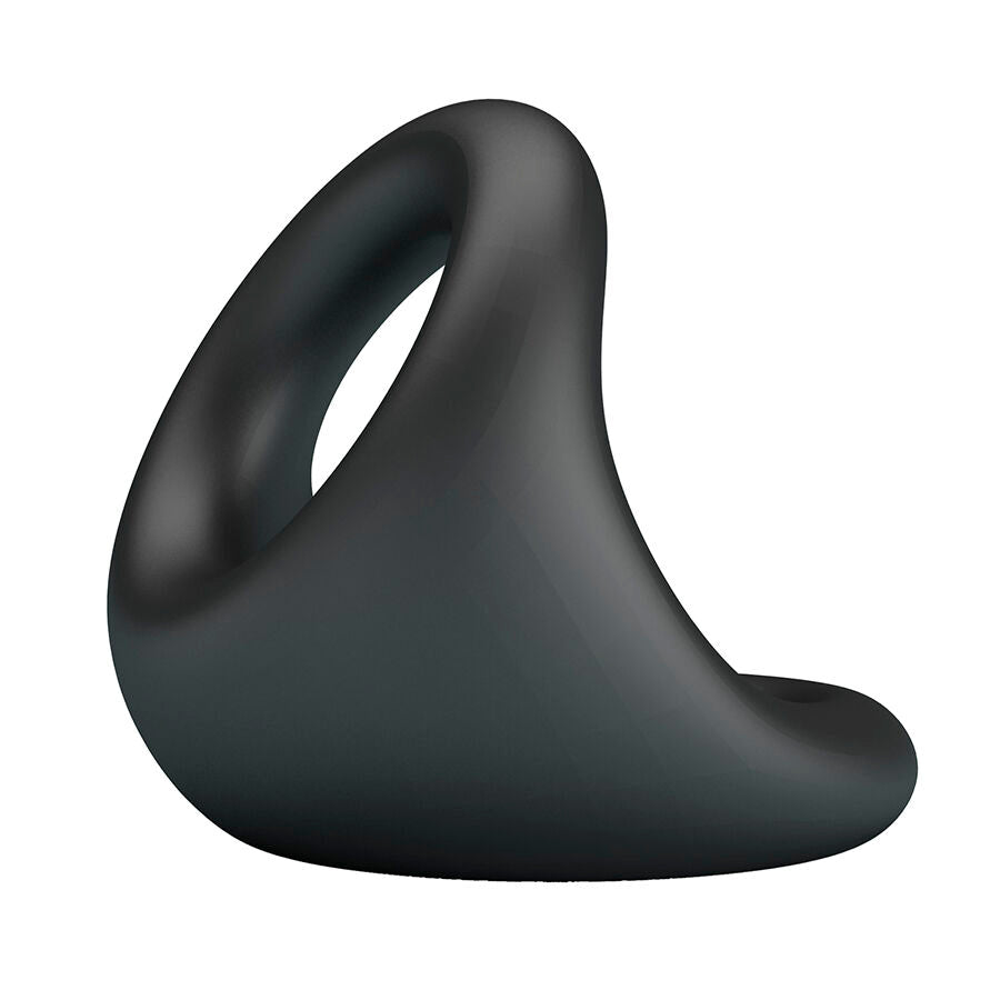 Anello Pene/Testicoli CrazyBull Nestor Ergonomico — Nero