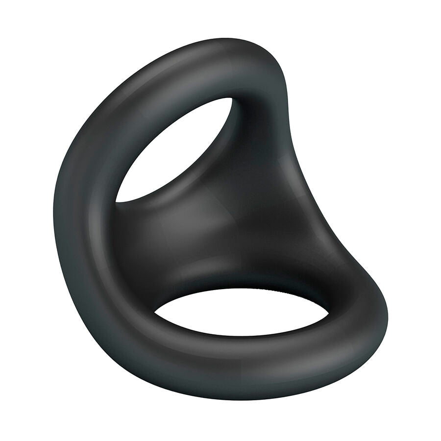 Anello Pene/Testicoli CrazyBull Nestor Ergonomico — Nero