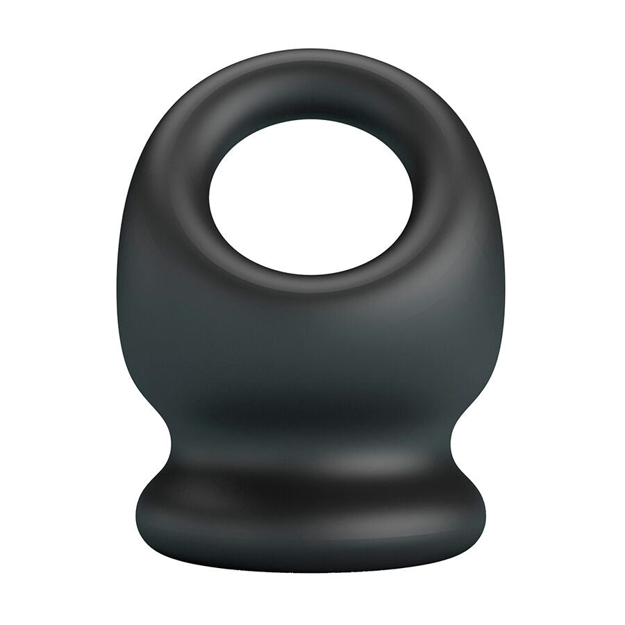Anello Pene Testicoli CrazyBull Oberon — Nero