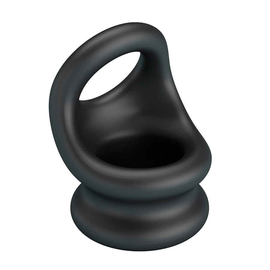 Anello Pene Testicoli CrazyBull Oberon — Nero