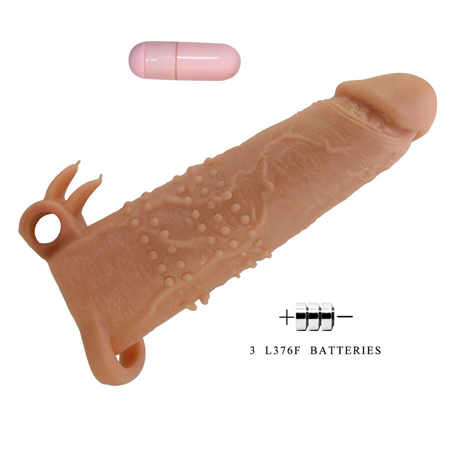 Guaina Pene Pretty Love QuillON con Vibrazione — Nera