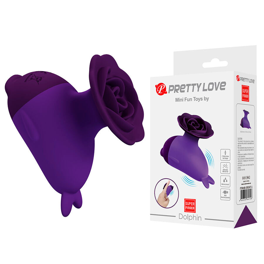 Vibratore Pretty Love Dolphin Mini — Viola
