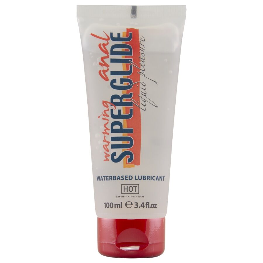 Lubrificante Intimo Riscaldante Base Acqua HOT Anal Superglide — 100 ml