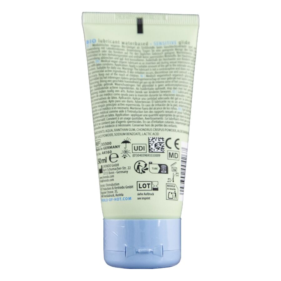 Lubrificante Intimo Bio Base Acqua HOT Sensitiv — 50 ml