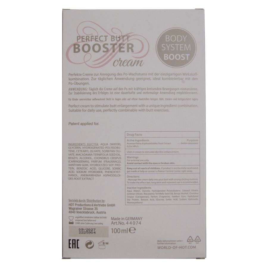 Crema Rimpolpante Glutei HOT XXL — 100 ml