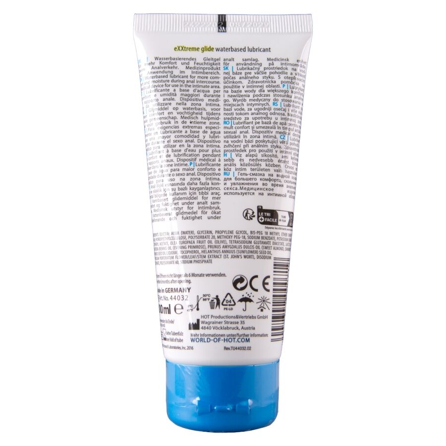 Lubrificante Anale Base Acqua HOT Exxtreme Glide — 100 ml