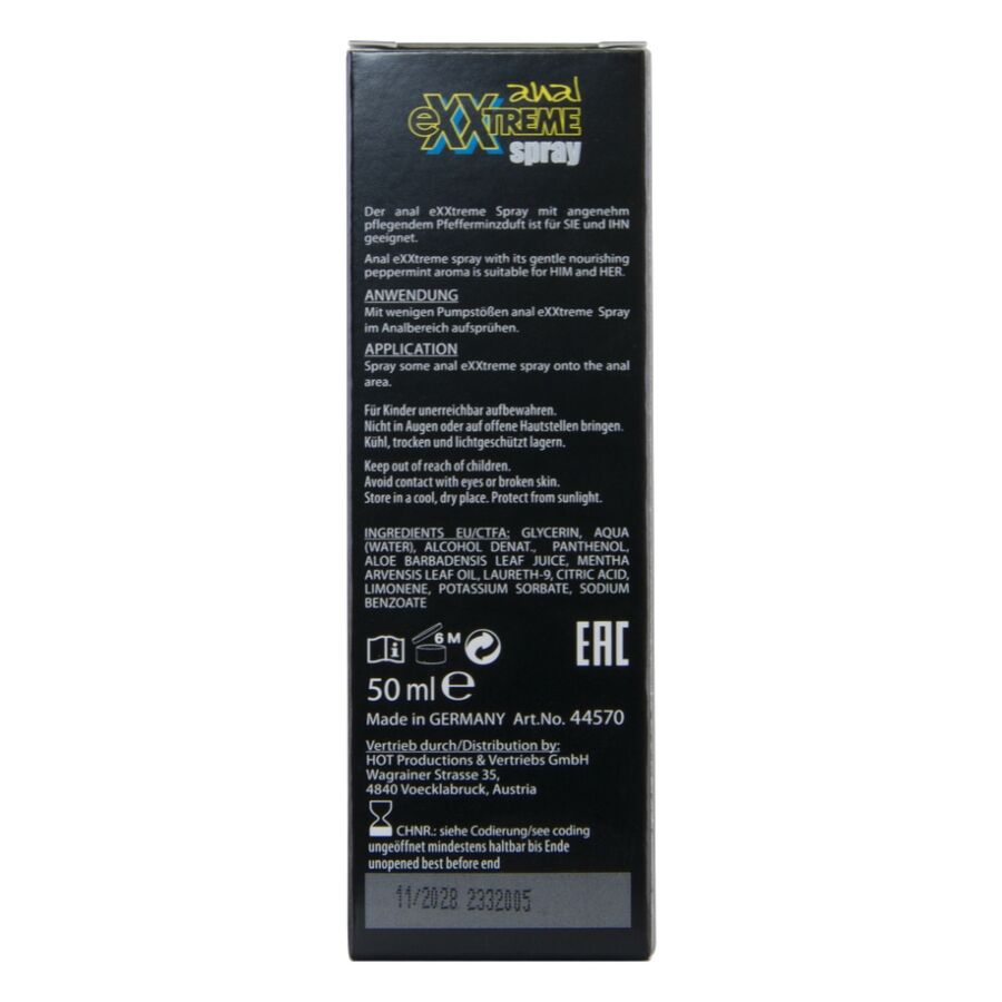 Spray Rilassante Anale HOT Extreme — 50 ml
