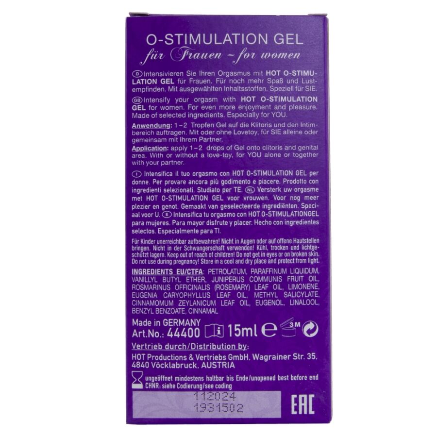 Gel Stimolante Clitoride HOT O-Stimulant — 15 ml