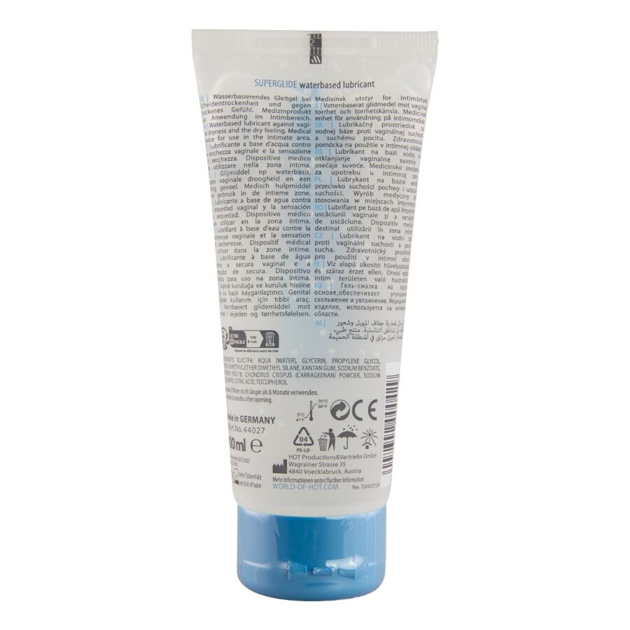 Lubrificante Intimo Base Acqua HOT Superglide — 100 ml