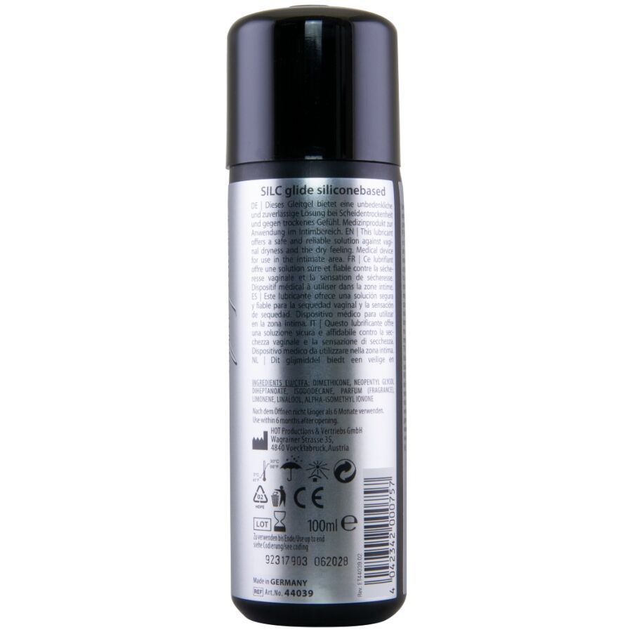 Lubrificante Intimo Base Silicone HOT Silc Glide — 100 ml
