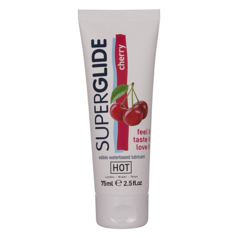 Lubrificante Intimo Commestibile HOT Superglide — Ciliegia 75 ml