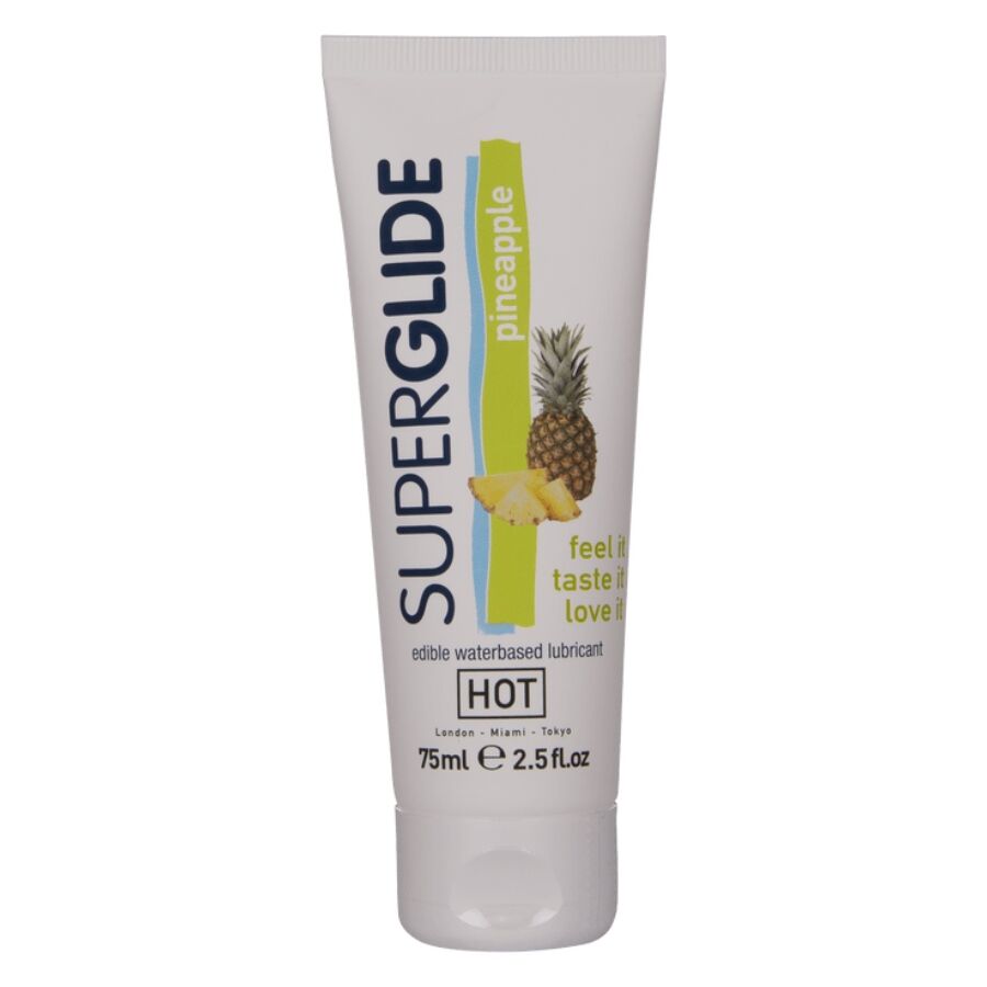 Lubrificante Intimo Commestibile HOT Superglide — Ananas 75 ml