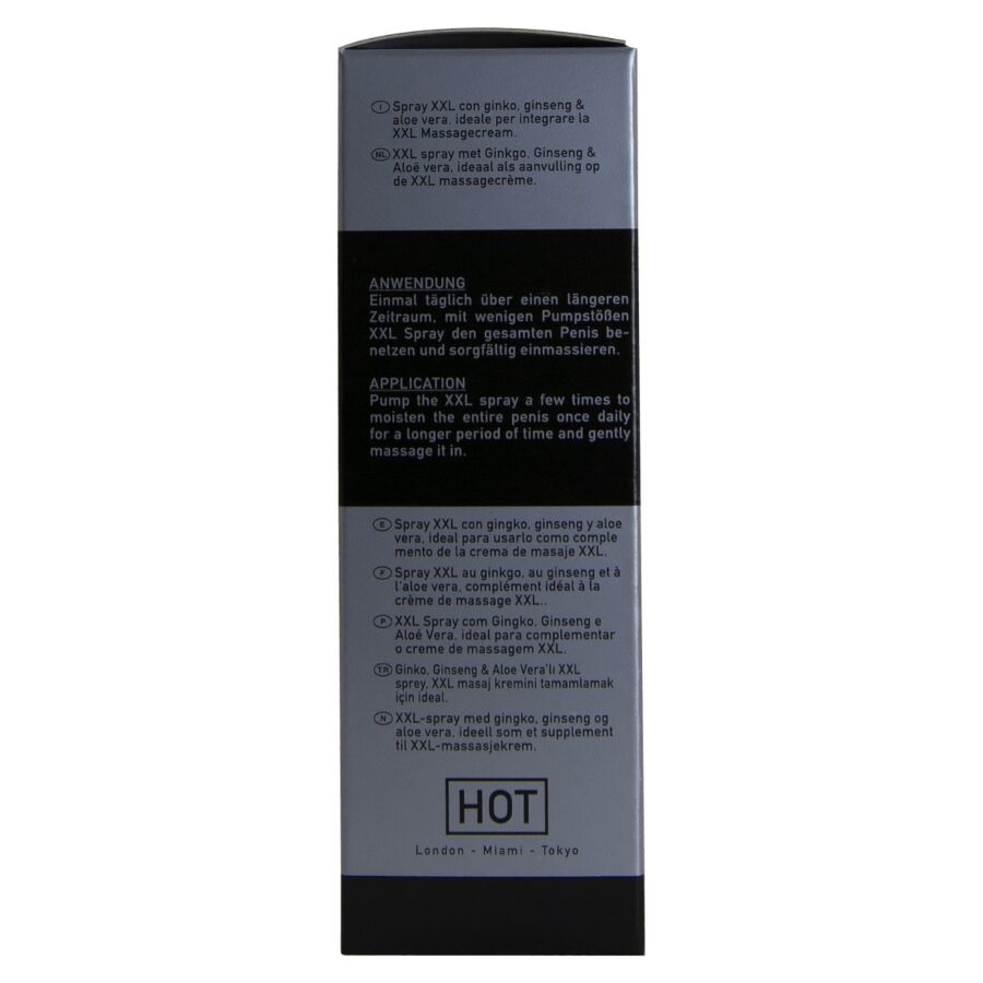 Spray Stimolante Pene HOT XXL — Ginkgo e Ginseng, 50 ml