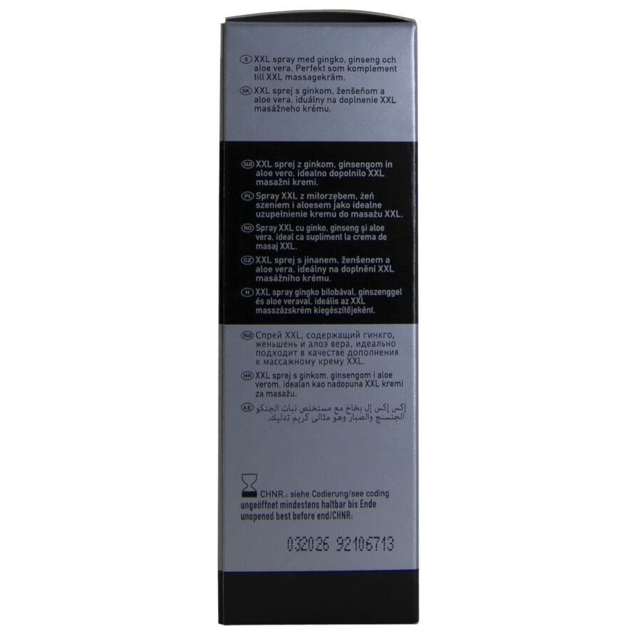 Spray Stimolante Pene HOT XXL — Ginkgo e Ginseng, 50 ml