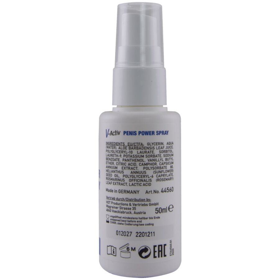 Spray Erotico HOT V-ACTIV Penis Power — 50ml