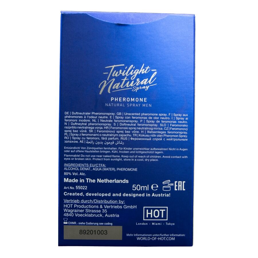 Spray ai Feromoni Naturali Uomo HOT Twilight — 50 ml