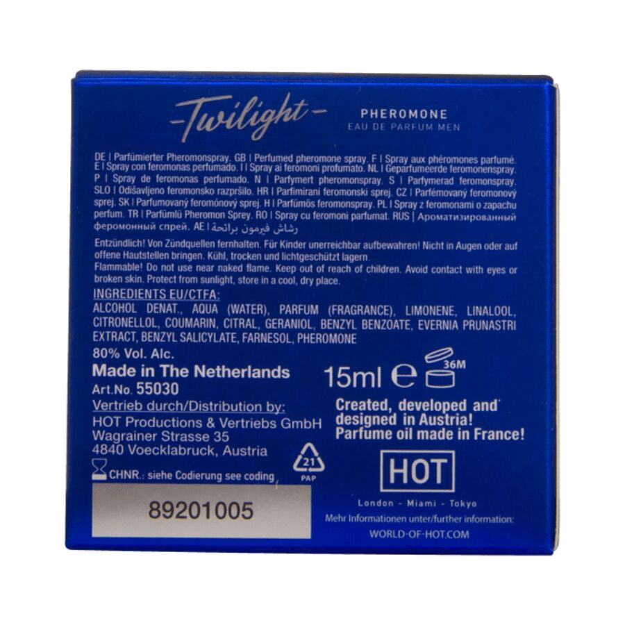 Profumo con Feromoni da Uomo HOT Twilight Pheromone — 15 ml