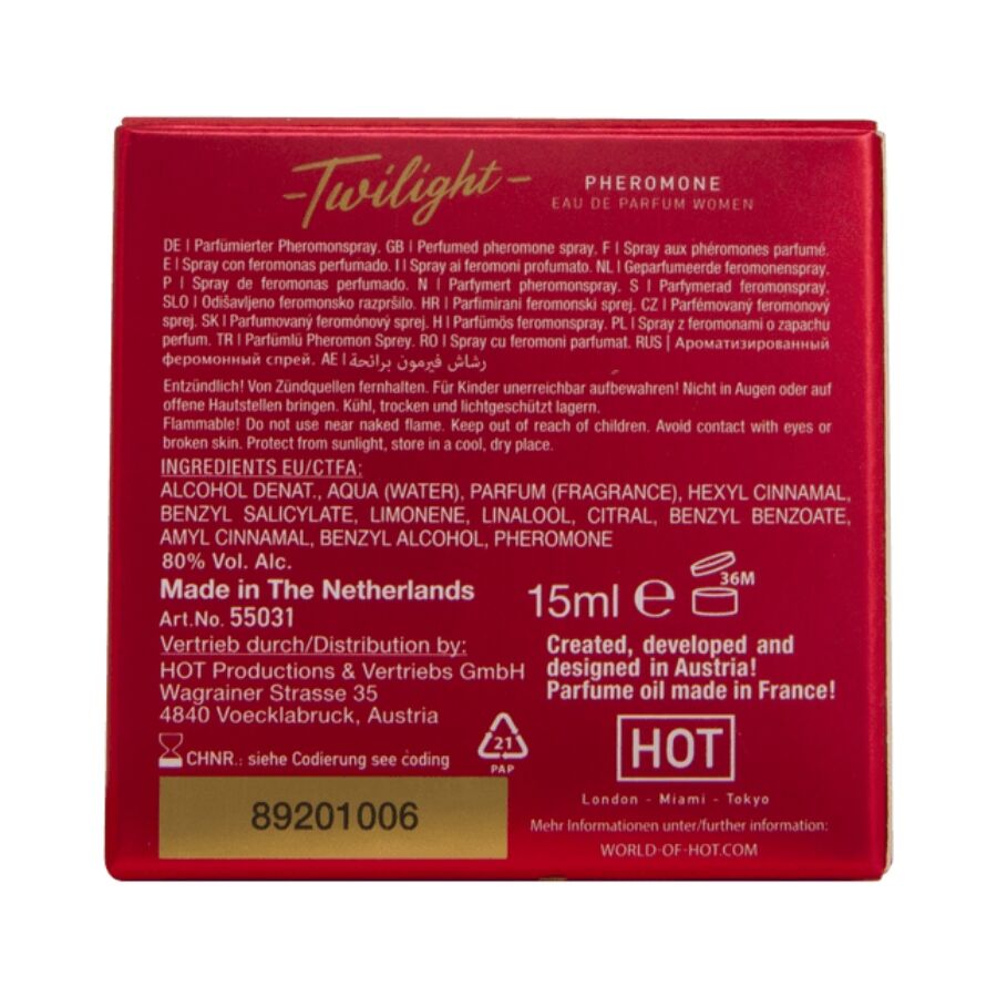 Profumo con Feromoni da Donna HOT Twilight Pheromone — 15 ml