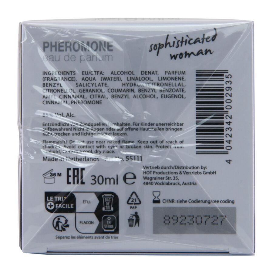 Profumo con Feromoni da Donna HOT Londra — 30 ml
