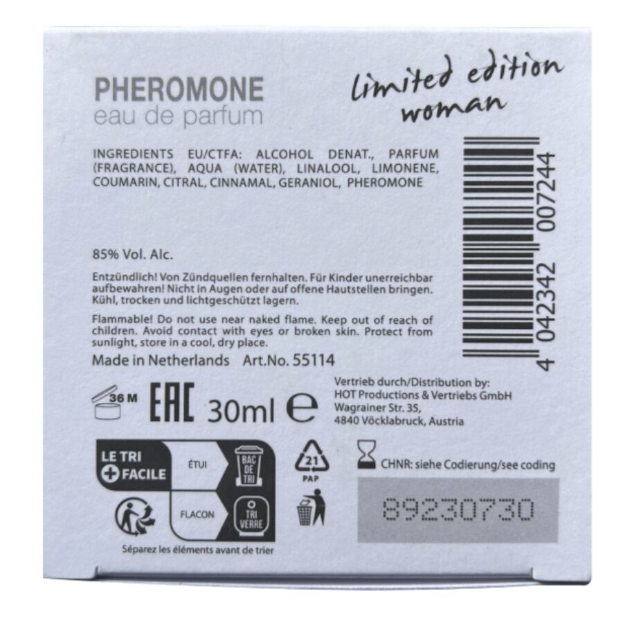 Profumo con Feromoni da Donna HOT Dubai Edizione Limitata — 30 ml