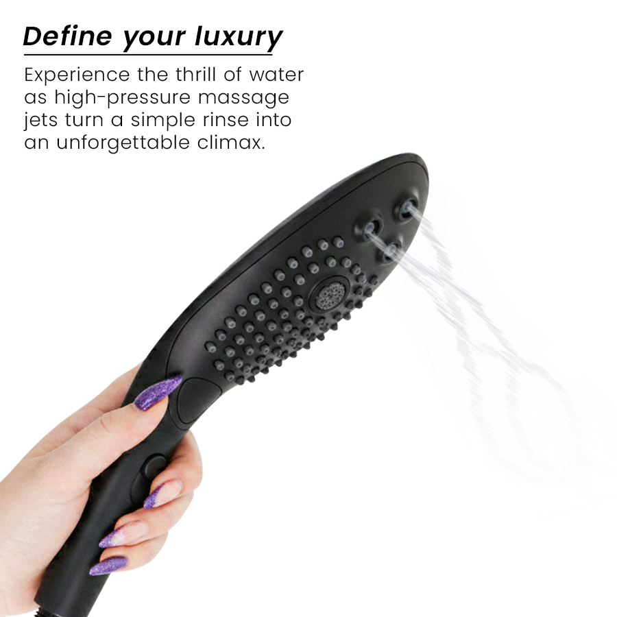 Stimolatore Clitoride Doccia Womanizer Wave — Soffione Nero