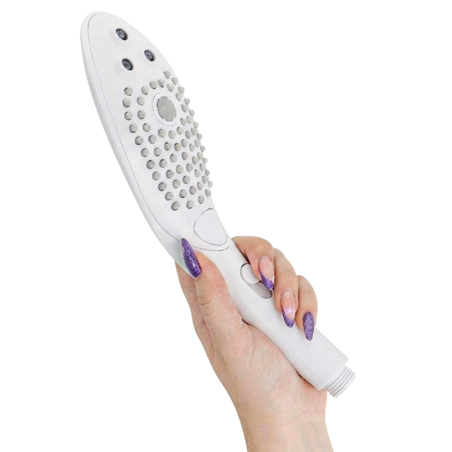 Succhia Clitoride Doccia Womanizer Wave — Soffione, Bianco