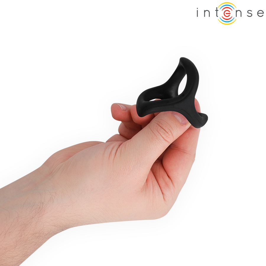 Anello Pene INTENSE ALFIE Triplo Regolabile — Nero