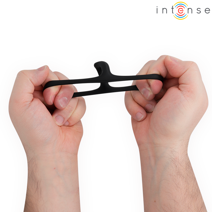Anello Pene INTENSE ALFIE Triplo Regolabile — Nero