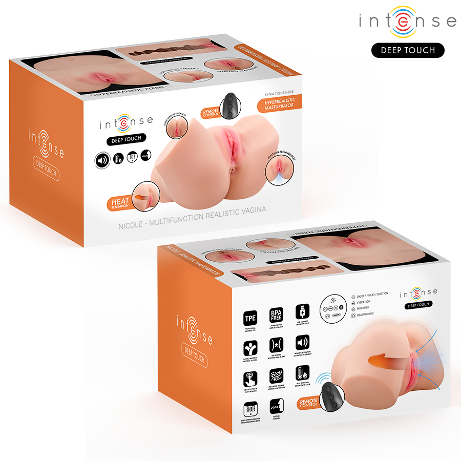 Masturbatore INTENSE Deep Touch Nicole — Aspirazione, Calore, Vibrazione