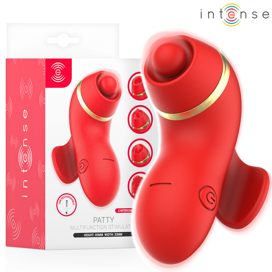 Stimolatore Clitoride Intense Patty — 4 Testine, Multifunzione