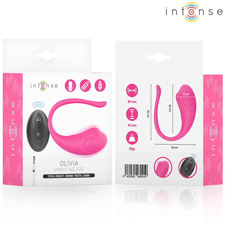 Uovo Vibrante con Telecomando Intense Olivia — Rosa