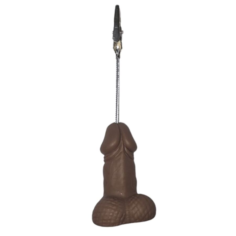 Clip Porta Messaggi DIABLO PICANTE Pene Tono Scuro — Mulatto