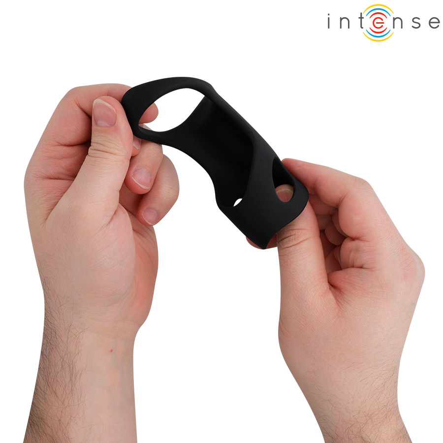 Anello Pene Vibrante Addicted Toys Jerome Modello 12 — Nero