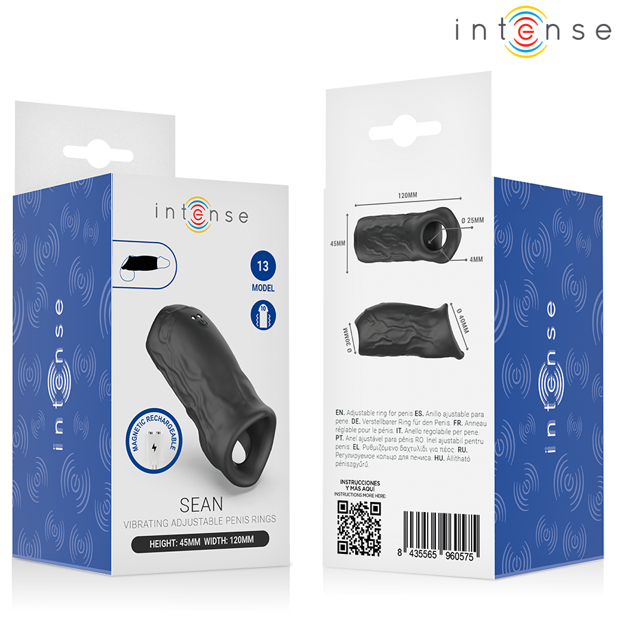 Anello Pene Vibrante Intense Sean Modello 13 — Regolabile