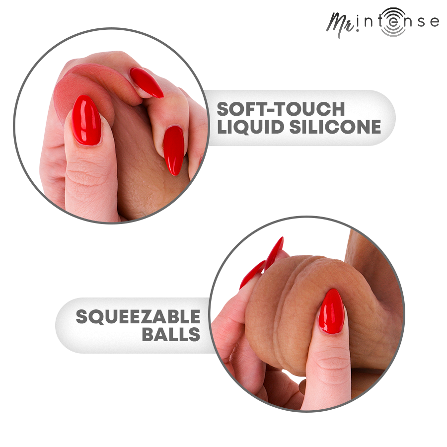 Dildo Mr. Intense Bruce S con Testicoli — Silicone