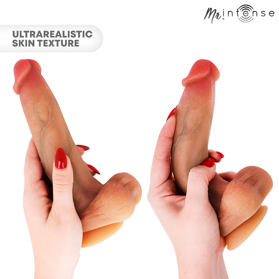 Dildo Mr. Intense Bruce M Silicone con Testicoli — 20 cm