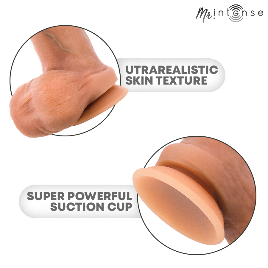 Dildo Mr. Intense Bruce XL con Testicoli — Silicone
