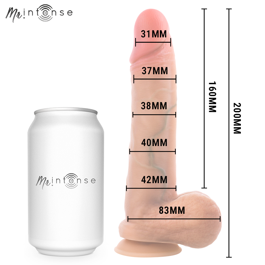 Dildo Mr. Intense Gary M Ultra-Realistico — Nero