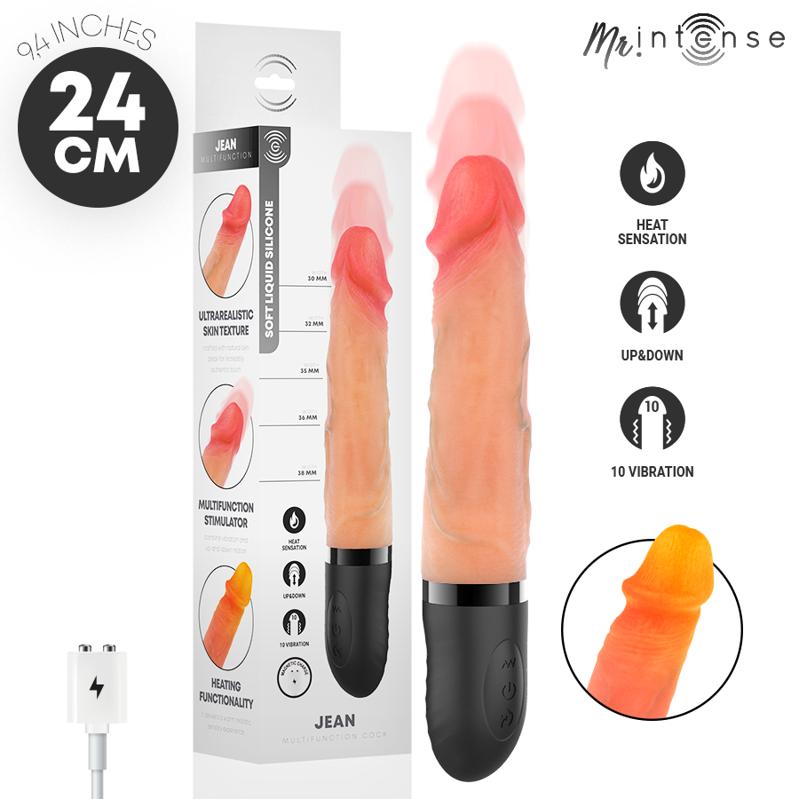 Vibratore Realistico Mr. Intense Jean Up&Down — Riscaldante