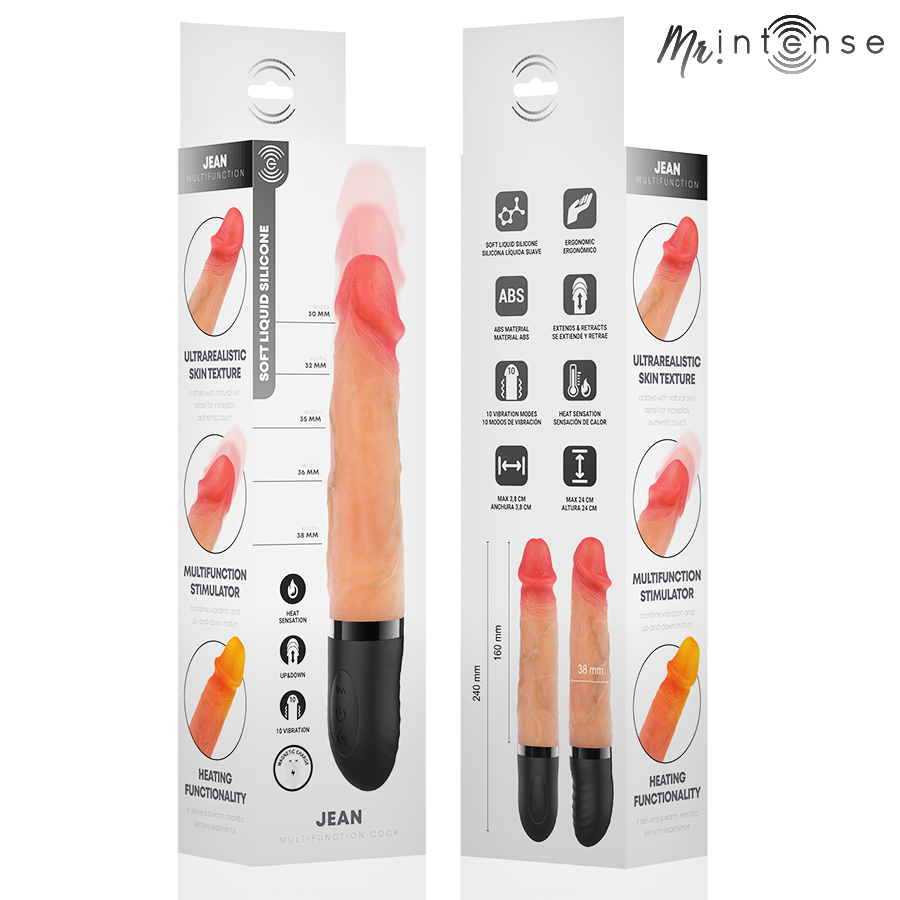 Vibratore Realistico Mr. Intense Jean Up&Down — Riscaldante
