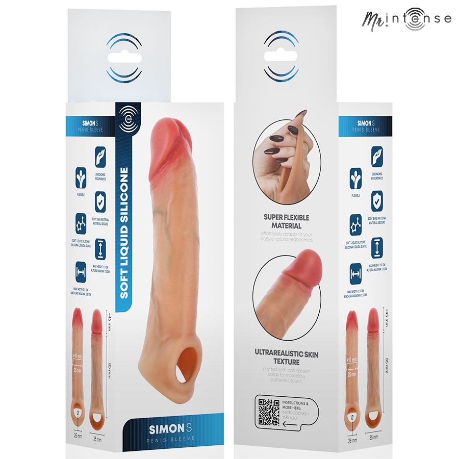 Copri Pene MR. INTENSE Simon S Realistico — Silicone